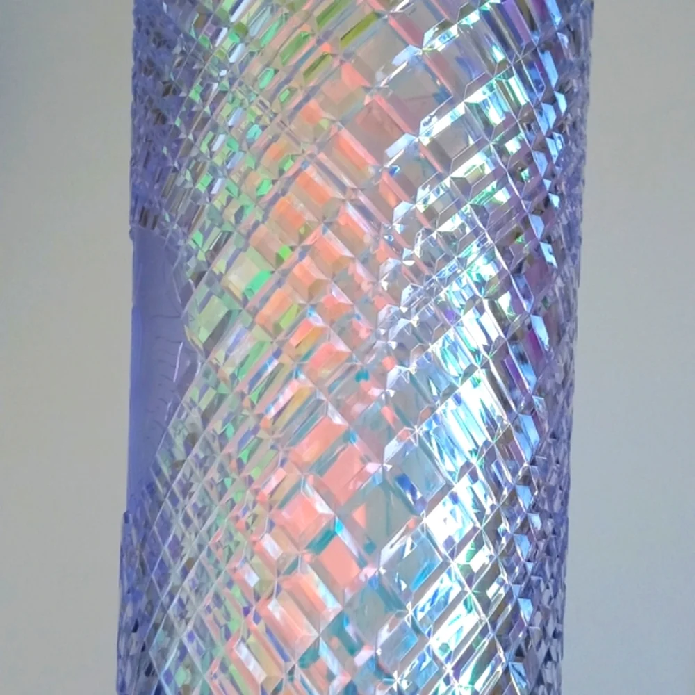 2022 Spring Starbucks Iridescent Unicorn Grid Venti 24oz Tumbler w Lid & Straw